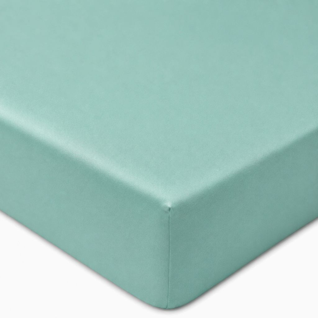 Drap-housse TeoTex en coton satiné - Menthe