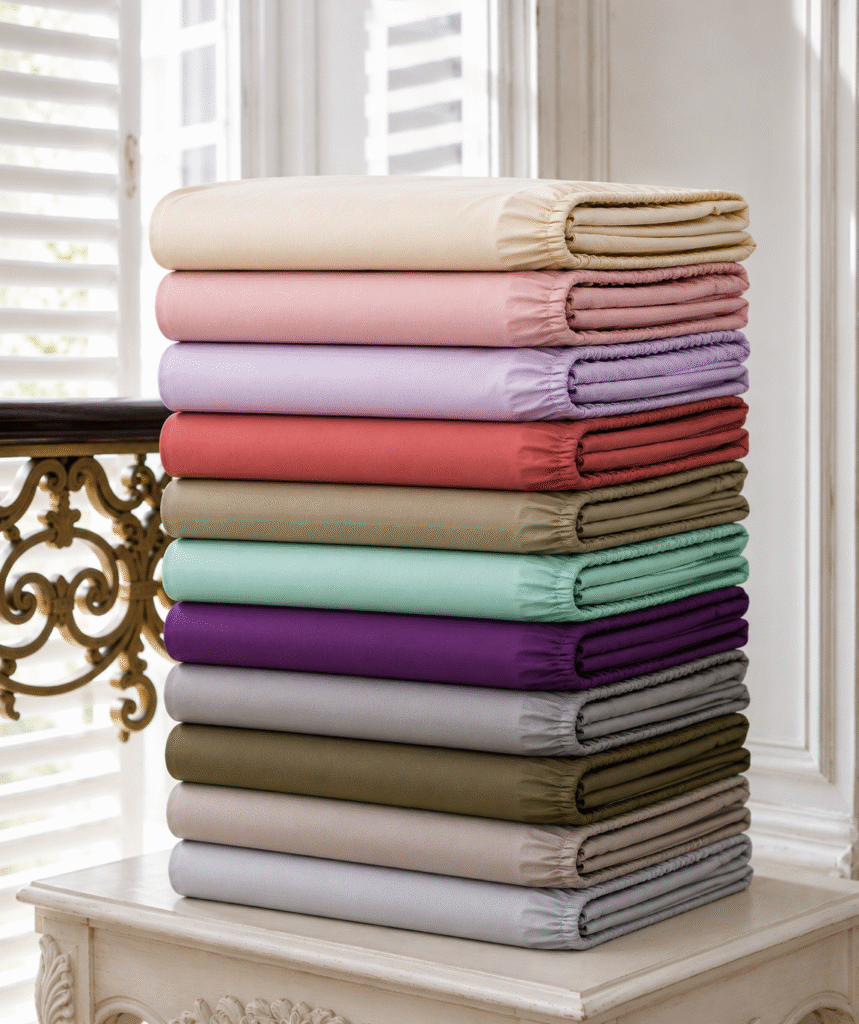 TeoTex Fitted Sheet, Cotton Sateen