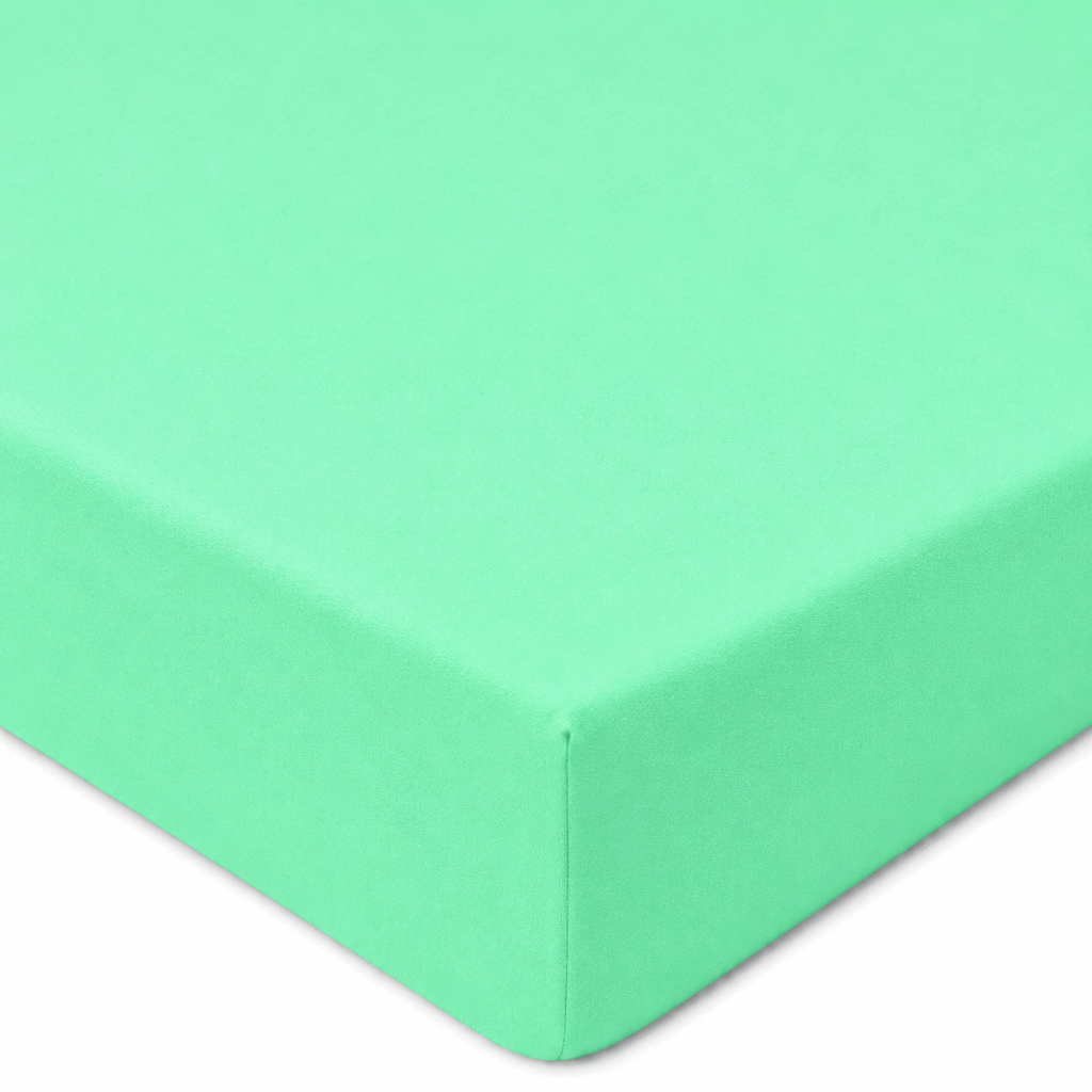 Drap-housse TeoTex en coton satiné - Menthe