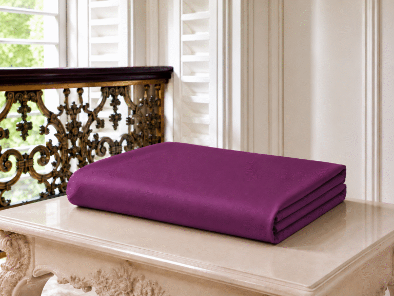 Drap en coton satiné Teo Tex – Améthyste