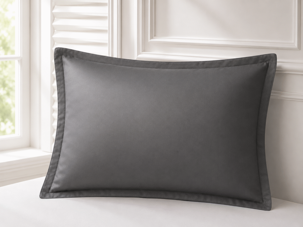 Taie d’oreiller TeoTex en coton satiné - Graphite