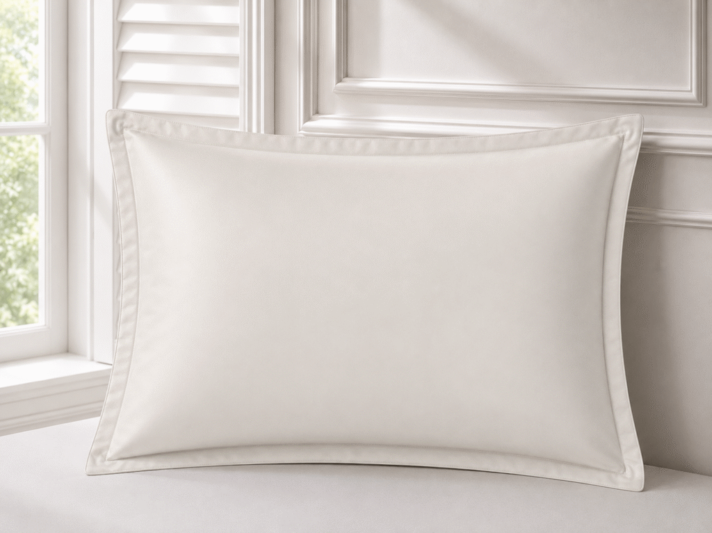 Taie d’oreiller TeoTex en coton satiné - Argent