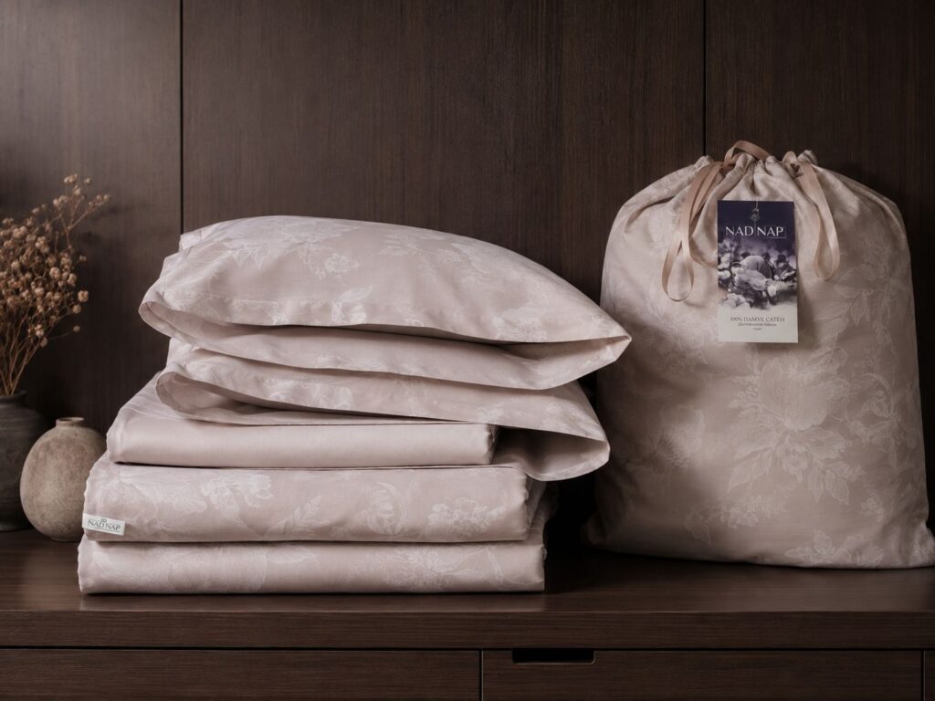 Nude Botanica – Designer 4-Piece Cotton Sateen Bedding Set